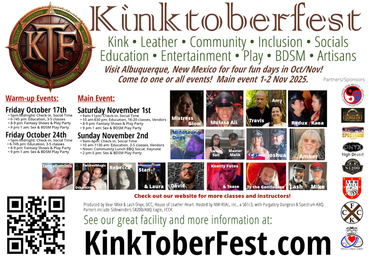 Ad, Kintoberfest 2025, with instructors and producter pictures