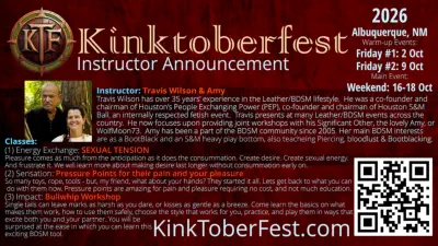 Kintoberfest 2026 Instructor Announcement - Travis Wilson & Amy