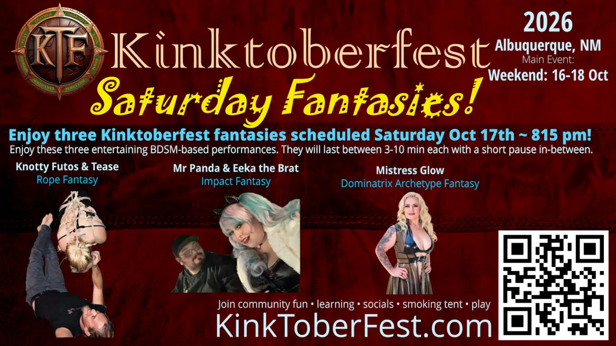Kinktoberfest 2026 - Knots To Freedom - Massage Therapy - Reserve Your Session